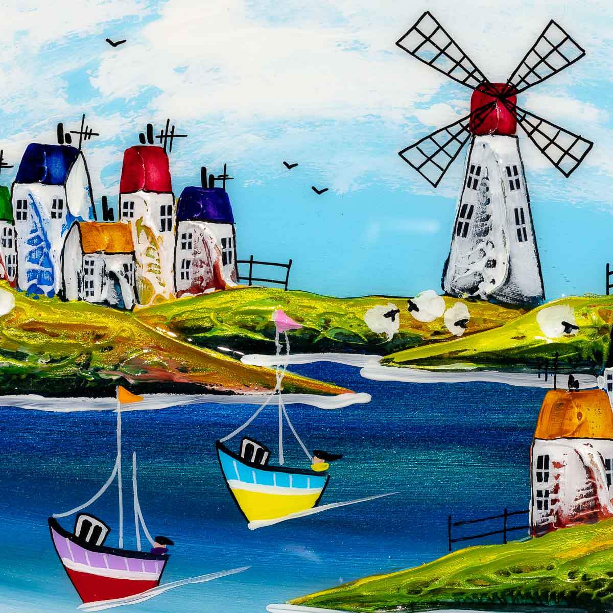 Sail With Me I - Original - SOLD by artist Rozanne Bell - Wyecliffe Galleries