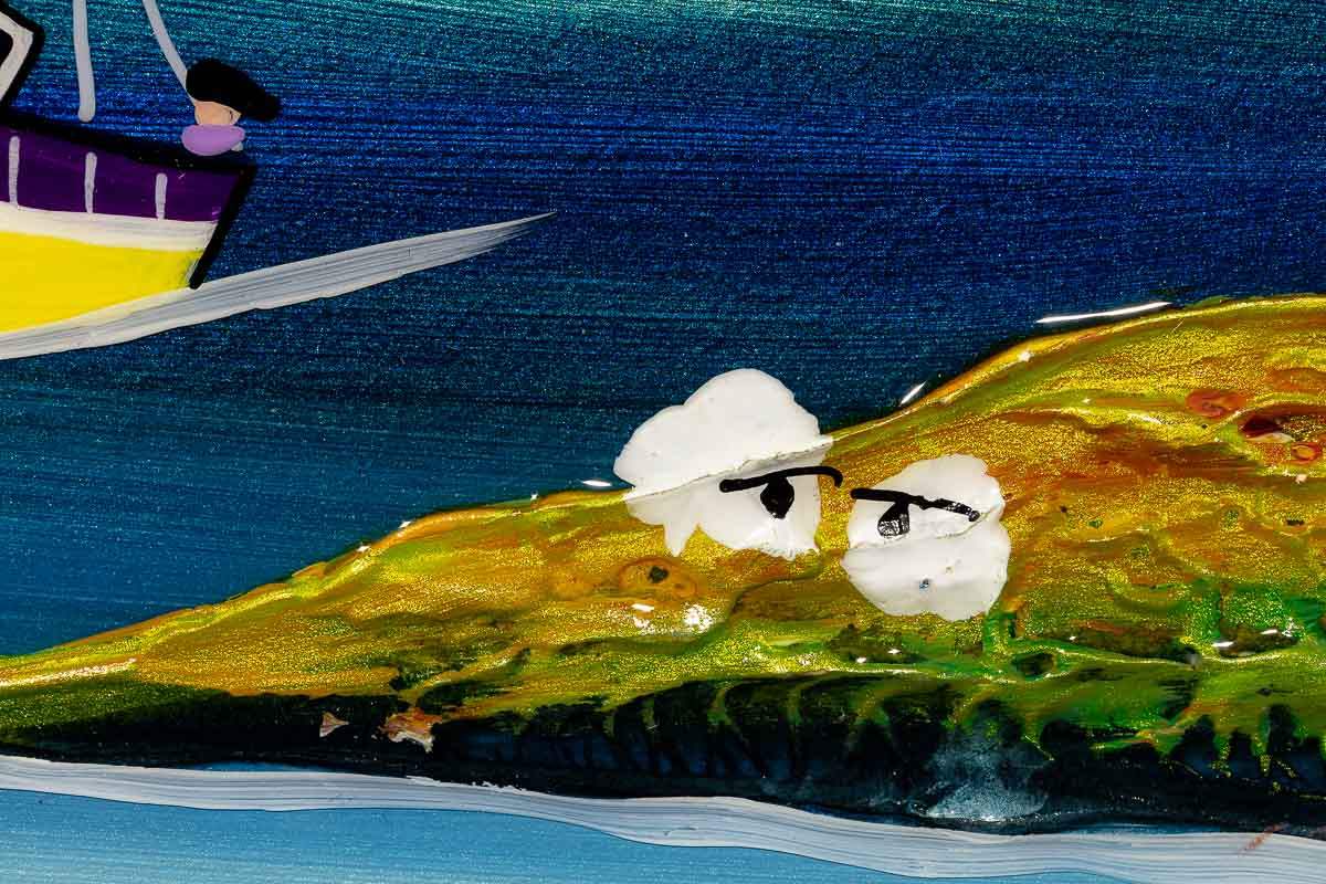 Sail with Me II - Original - SOLD by artist Rozanne Bell - Wyecliffe Galleries