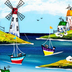 Sail with Me II - Original - SOLD by artist Rozanne Bell - Wyecliffe Galleries