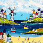 Sail with Me II - Original - SOLD by artist Rozanne Bell - Wyecliffe Galleries