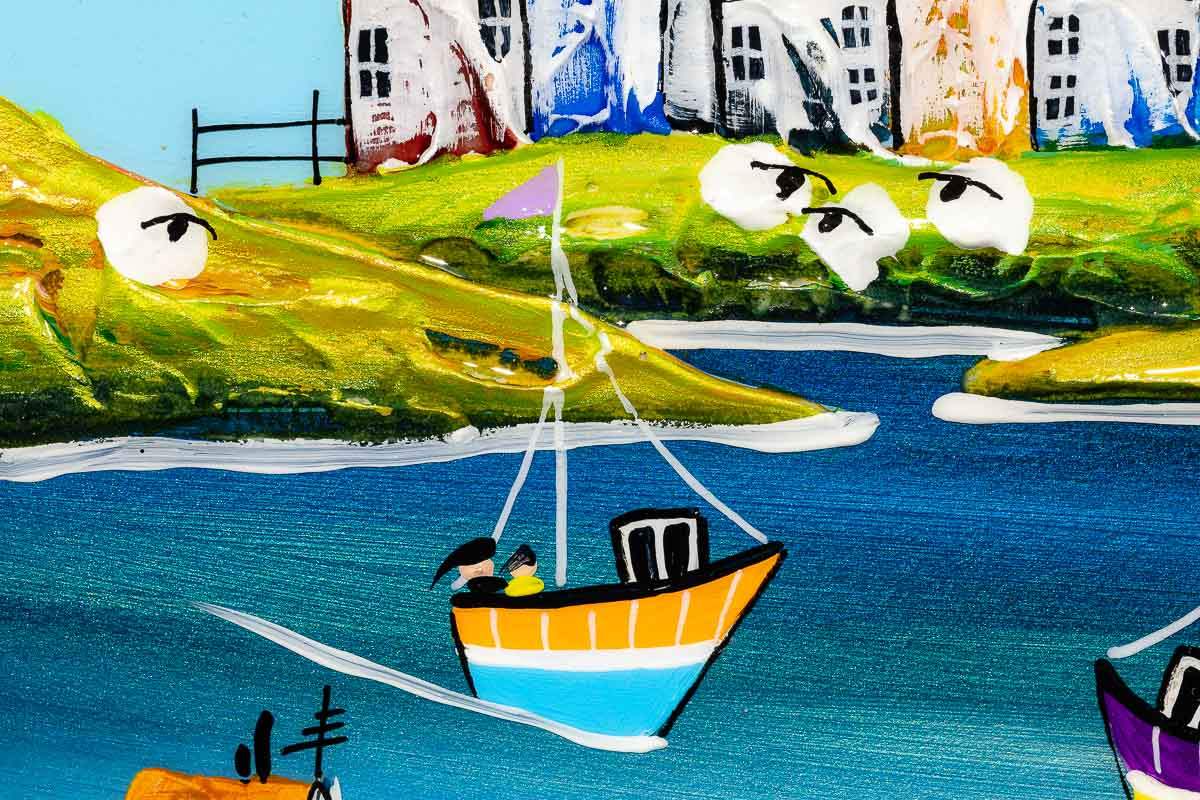 Sailing Days - Original - SOLD by artist Rozanne Bell - Wyecliffe Galleries