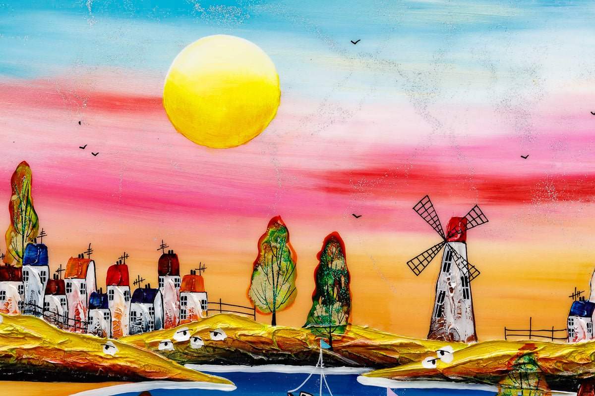 Sailing on a Sunny Day - Original - SOLD by artist Rozanne Bell - Wyecliffe Galleries