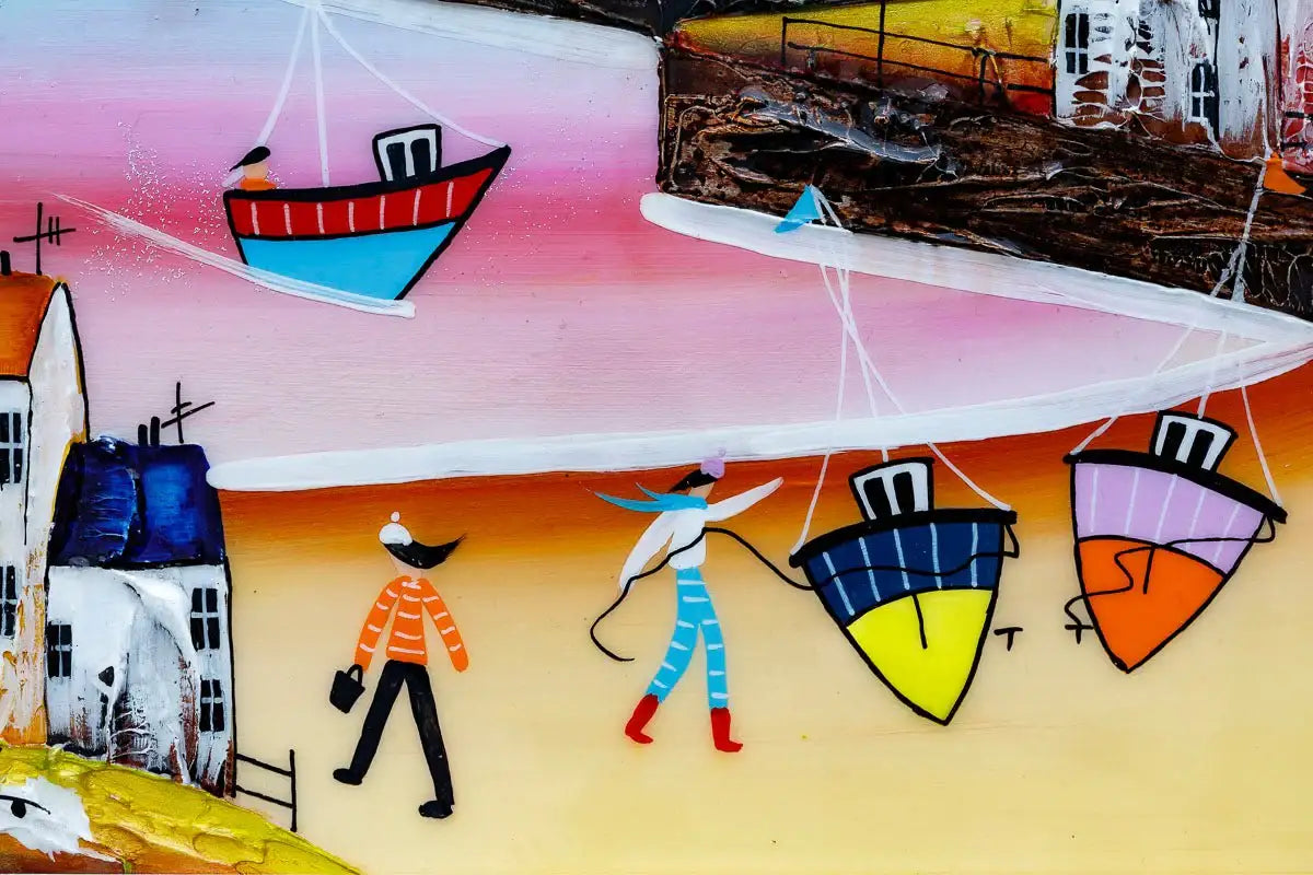 Sailing on a Sunny Day - Original - SOLD by artist Rozanne Bell - Wyecliffe Galleries
