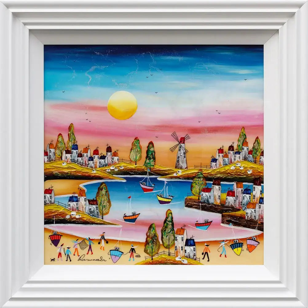 Sailing on a Sunny Day - Original - SOLD by artist Rozanne Bell - Wyecliffe Galleries