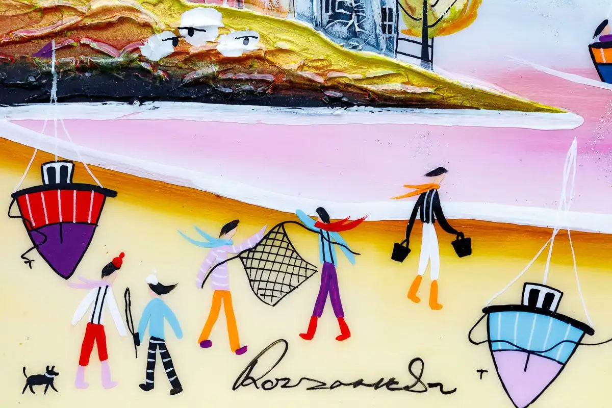 Sailing on a Sunny Day - Original - SOLD by artist Rozanne Bell - Wyecliffe Galleries