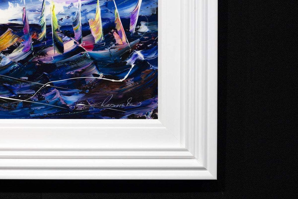 Sails on the Horizon - Original - SOLD by artist Rozanne Bell - Wyecliffe Galleries