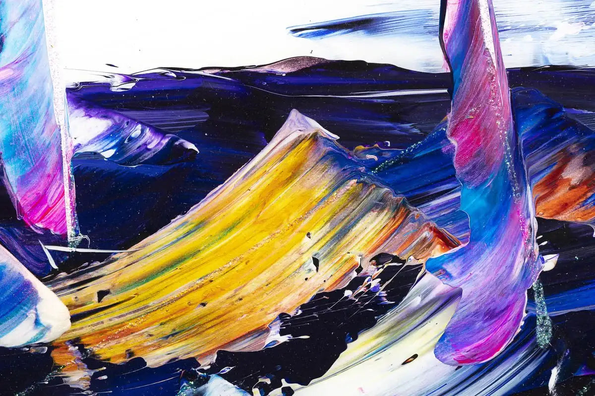 Sails on the Horizon - Original - SOLD by artist Rozanne Bell - Wyecliffe Galleries