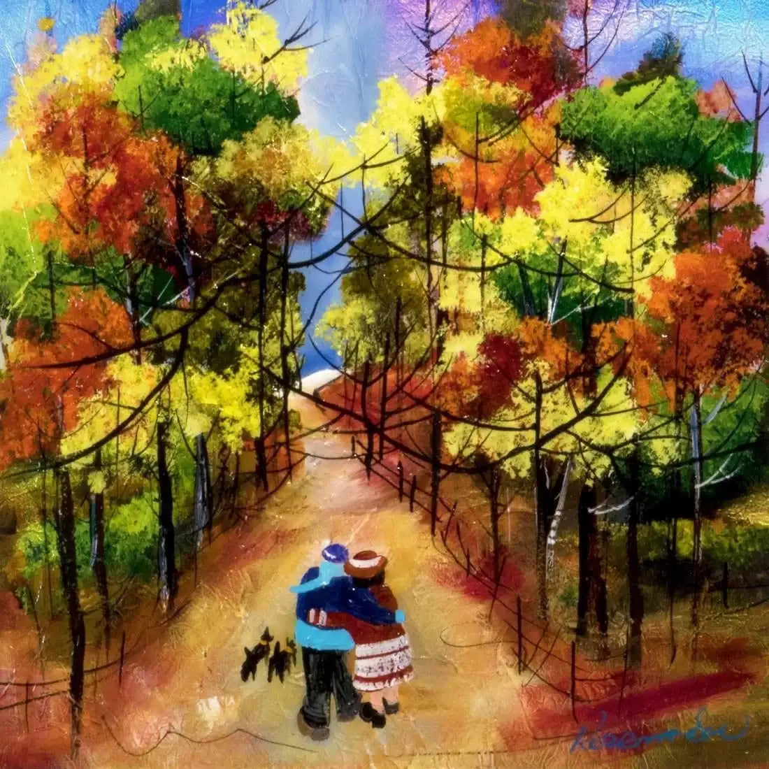 Scots Terriers - Original - SOLD by artist Rozanne Bell - Wyecliffe Galleries