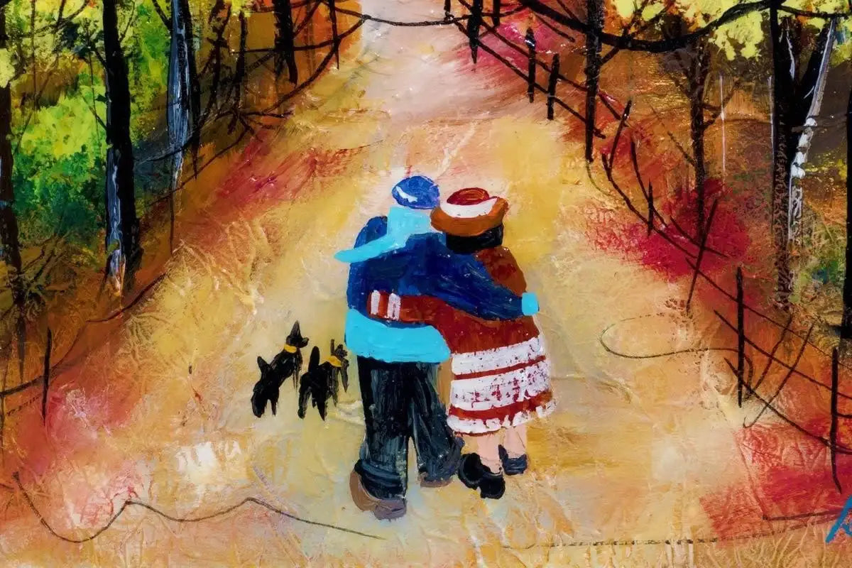 Scots Terriers - Original - SOLD by artist Rozanne Bell - Wyecliffe Galleries