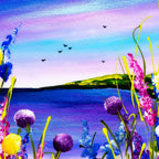 Seaside Blooms II - Original - SOLD by artist Rozanne Bell - Wyecliffe Galleries