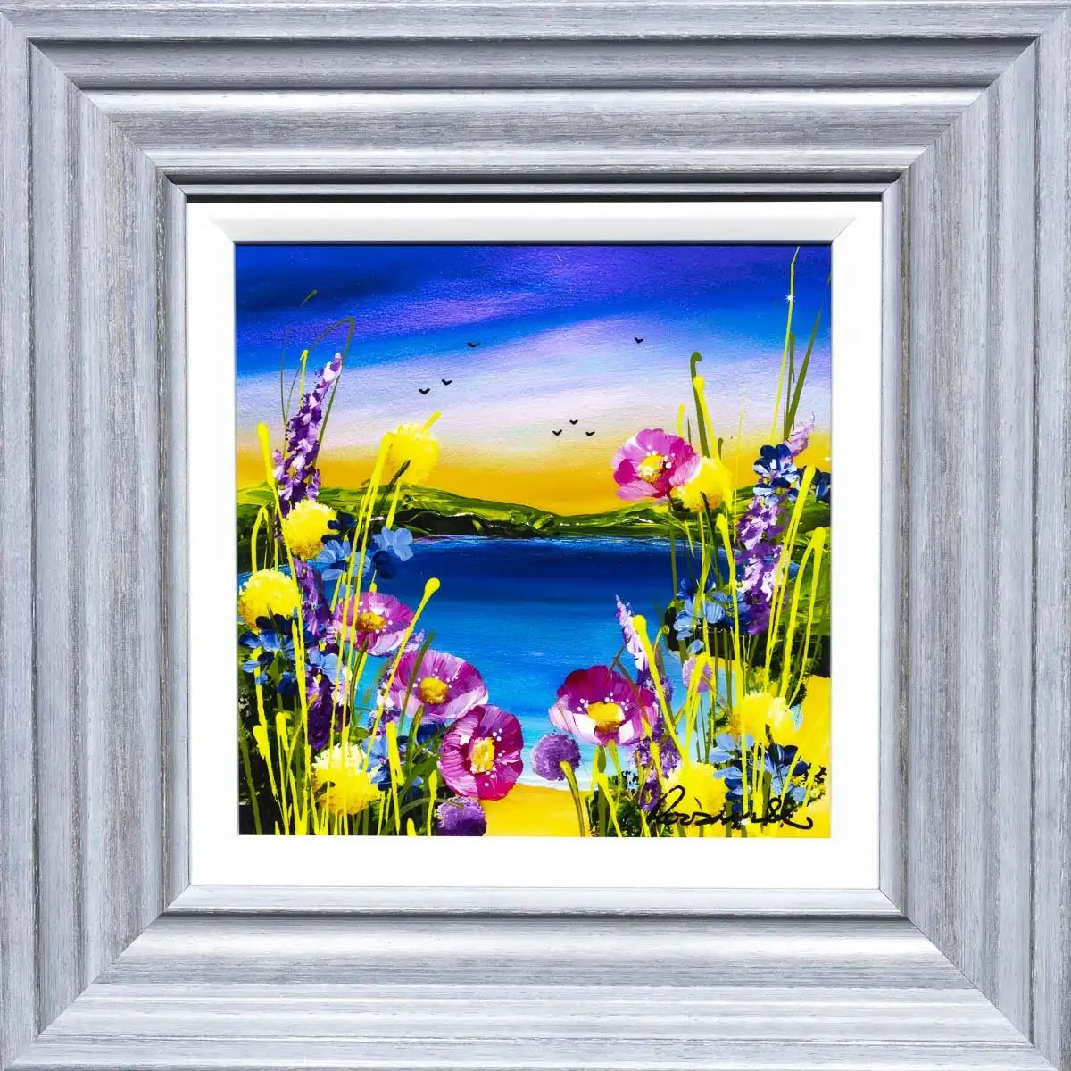 Seaside Blooms III - Original - SOLD by artist Rozanne Bell - Wyecliffe Galleries