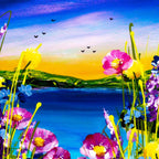 Seaside Blooms III - Original - SOLD by artist Rozanne Bell - Wyecliffe Galleries