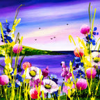 Seaside Blooms - Original - SOLD by artist Rozanne Bell - Wyecliffe Galleries