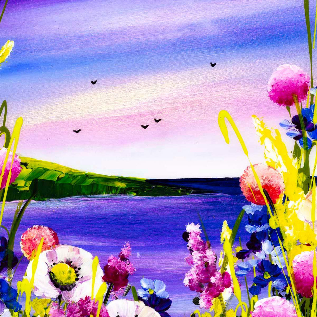 Seaside Blooms - Original - SOLD by artist Rozanne Bell - Wyecliffe Galleries