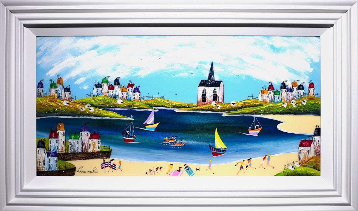 Seaside Fun - Original - SOLD by artist Rozanne Bell - Wyecliffe Galleries