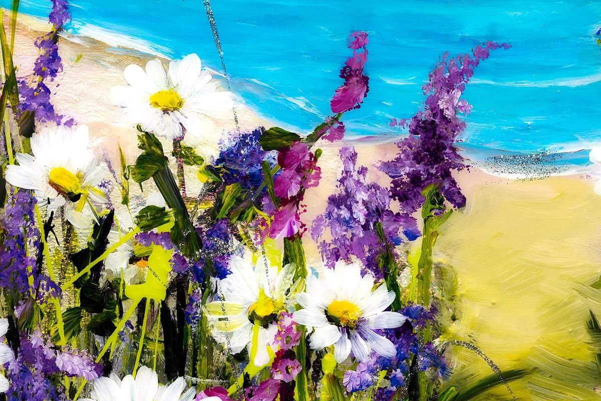 Seaside Memories - Original - SOLD by artist Rozanne Bell - Wyecliffe Galleries