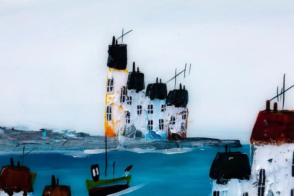 Seaside Walks - Original SOLD by artist Rozanne Bell - Wyecliffe Galleries