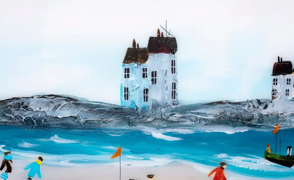 Seaside Walks - Original SOLD by artist Rozanne Bell - Wyecliffe Galleries