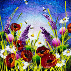 Serene Meadow I - Original - SOLD by artist Rozanne Bell - Wyecliffe Galleries