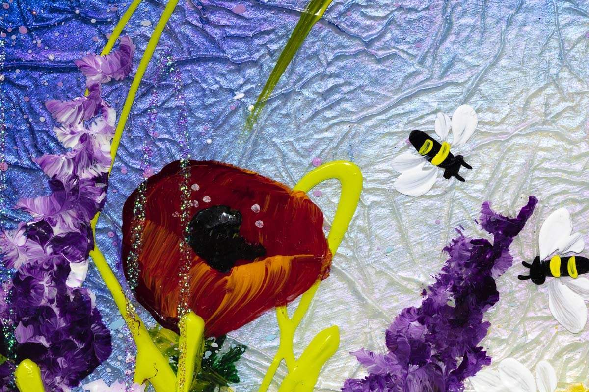 Serene Meadow I - Original - SOLD by artist Rozanne Bell - Wyecliffe Galleries