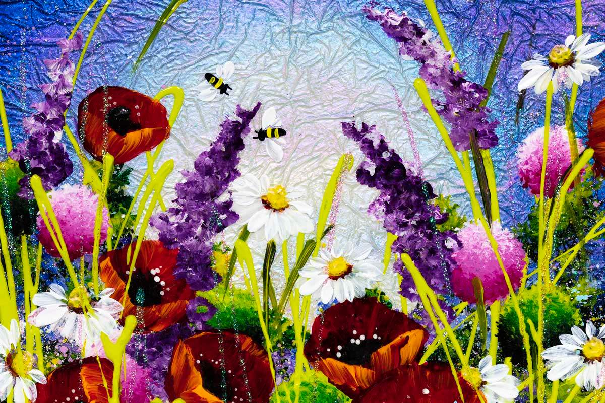 Serene Meadow I - Original - SOLD by artist Rozanne Bell - Wyecliffe Galleries