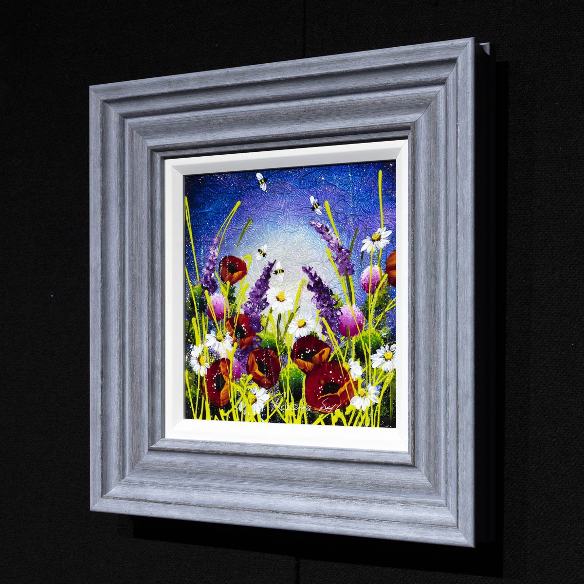 Serene Meadow I - Original Rozanne Bell Framed