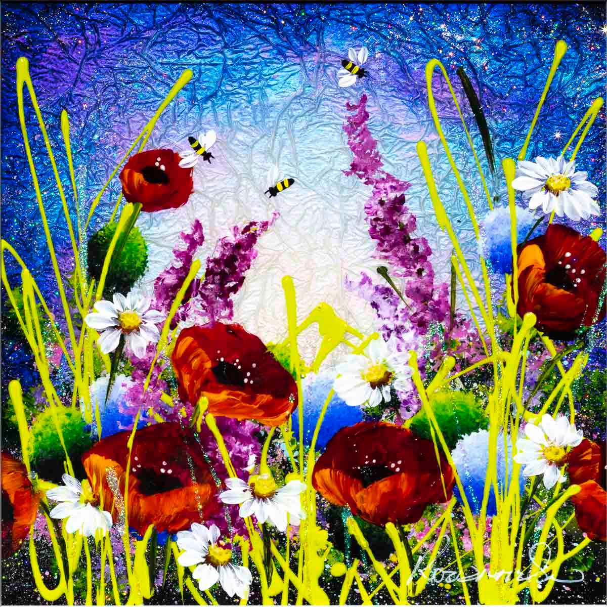 Serene Meadow II - Original - SOLD by artist Rozanne Bell - Wyecliffe Galleries