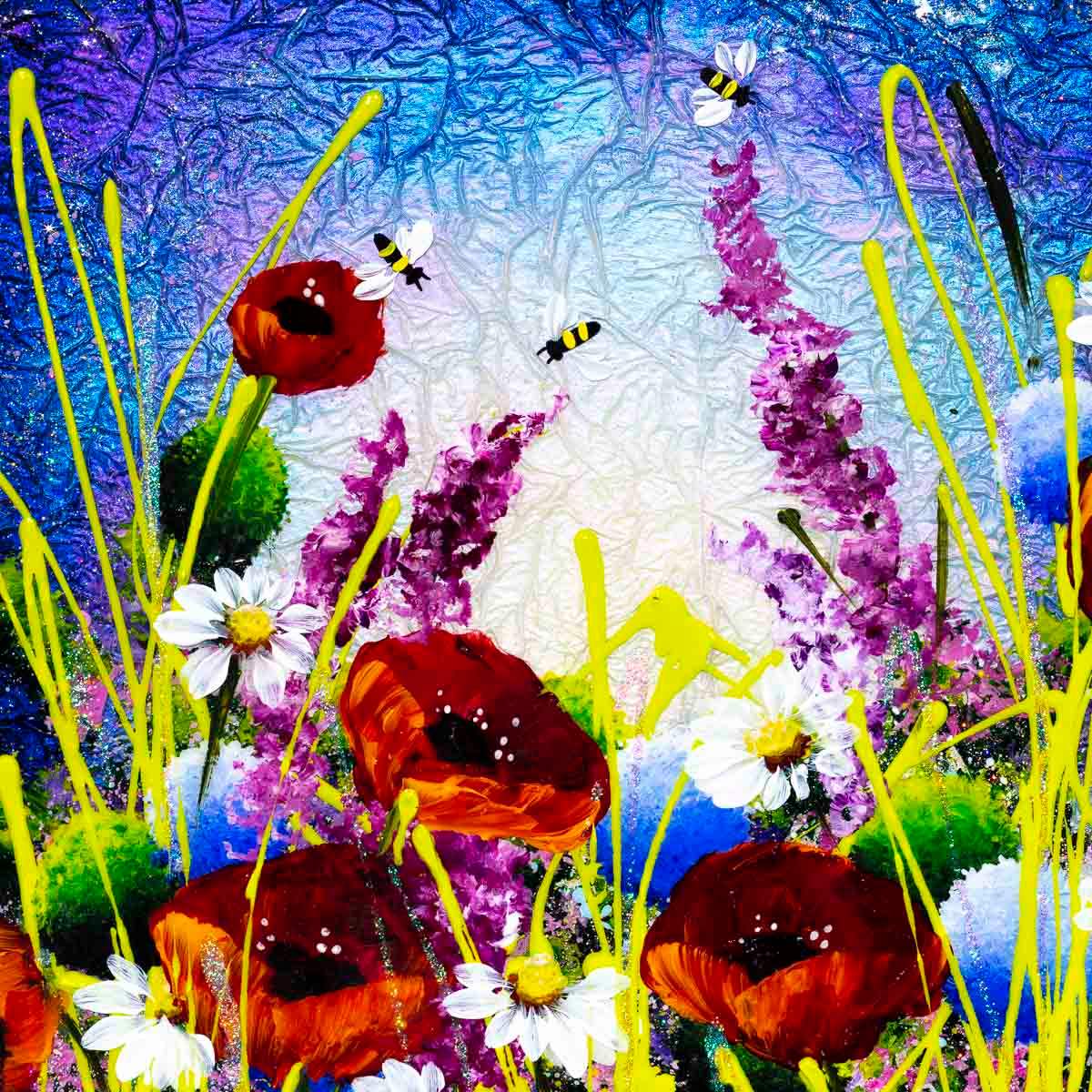 Serene Meadow II - Original - SOLD by artist Rozanne Bell - Wyecliffe Galleries