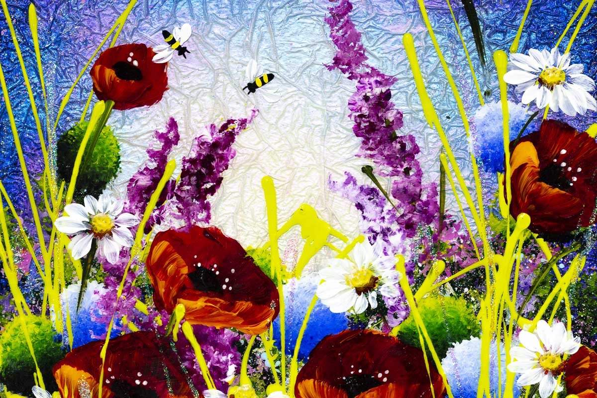 Serene Meadow II - Original - SOLD by artist Rozanne Bell - Wyecliffe Galleries
