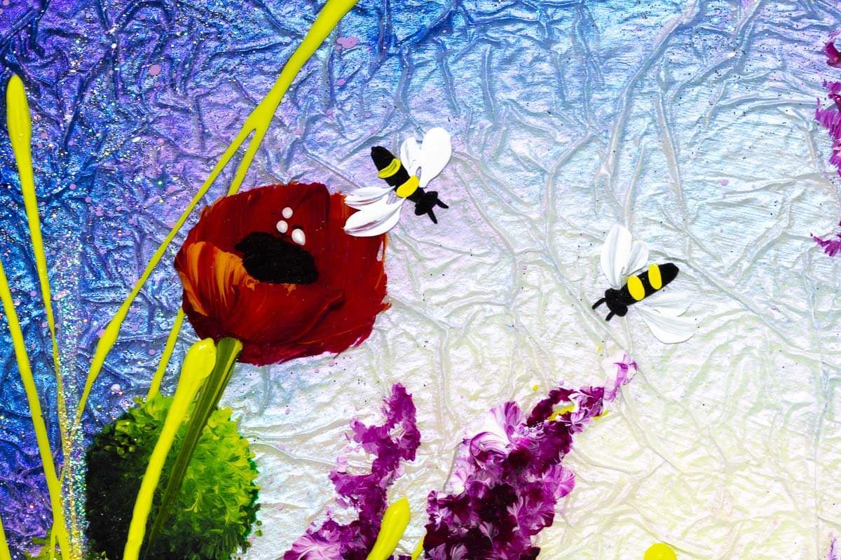 Serene Meadow II - Original - SOLD by artist Rozanne Bell - Wyecliffe Galleries