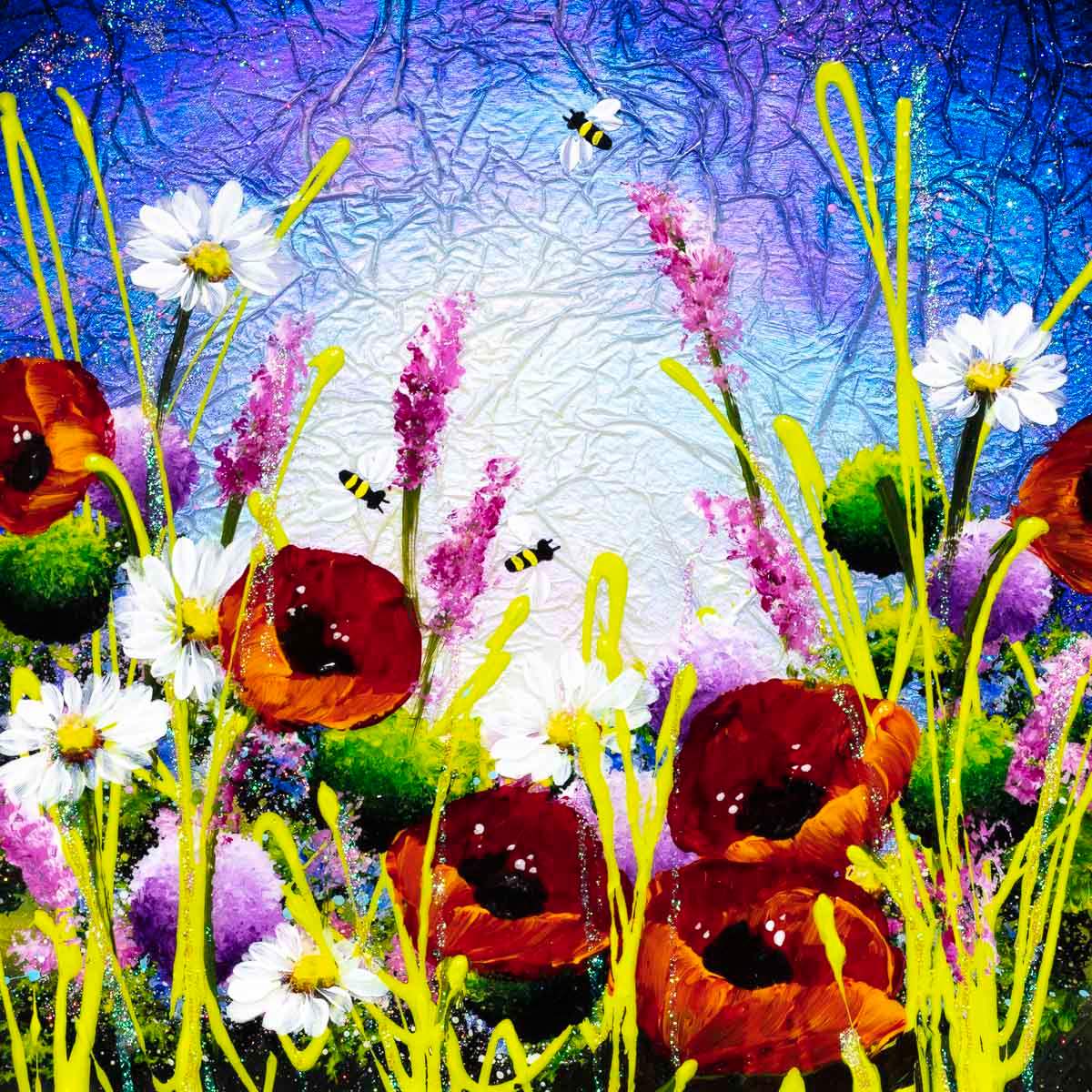 Serene Meadow III - Original - SOLD by artist Rozanne Bell - Wyecliffe Galleries