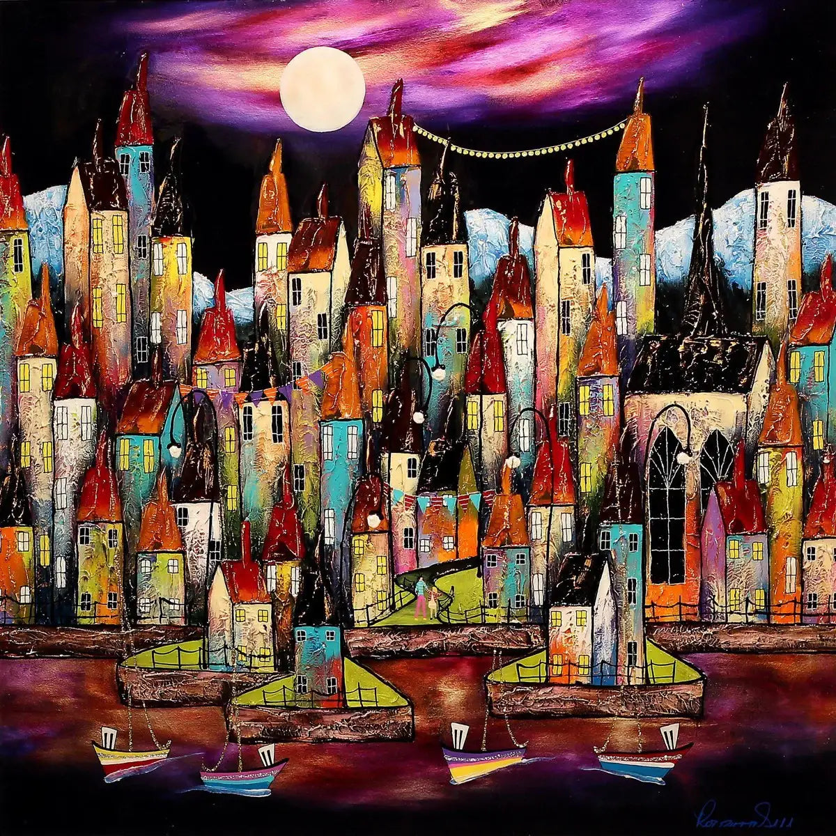 Setting Sail - SOLD by artist Rozanne Bell - Wyecliffe Galleries