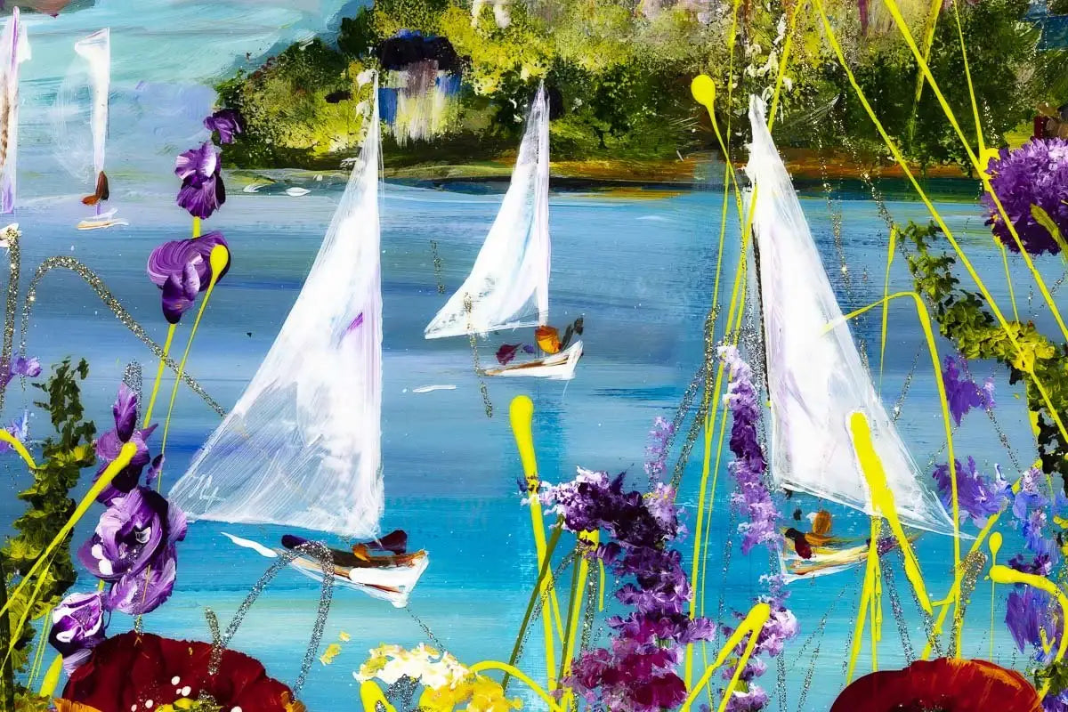 Setting Sail - Original - SOLD by artist Rozanne Bell - Wyecliffe Galleries