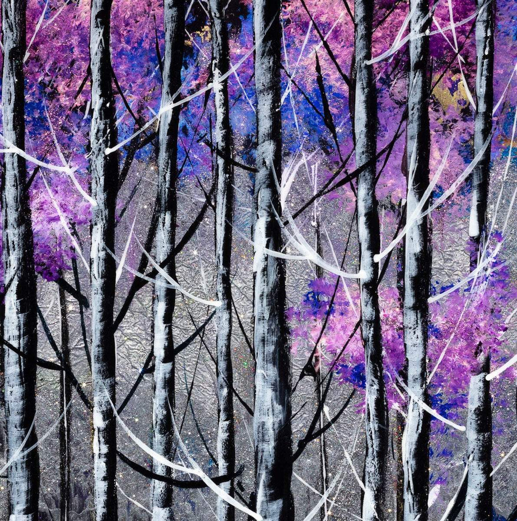 Shades of Purple - Original - SOLD by artist Rozanne Bell - Wyecliffe Galleries
