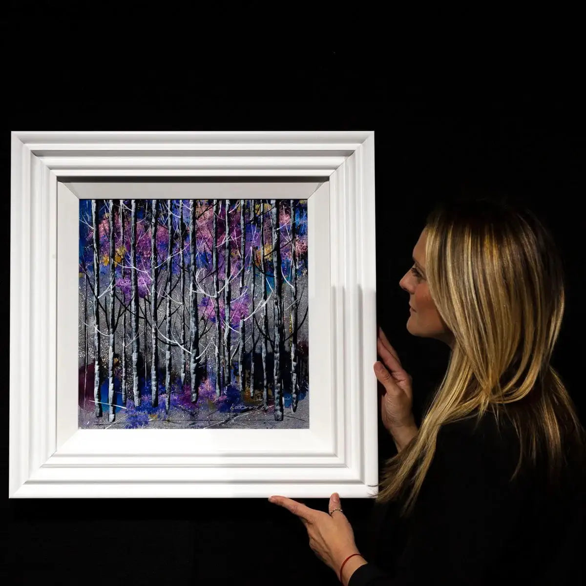 Shades of Purple - Original - SOLD by artist Rozanne Bell - Wyecliffe Galleries