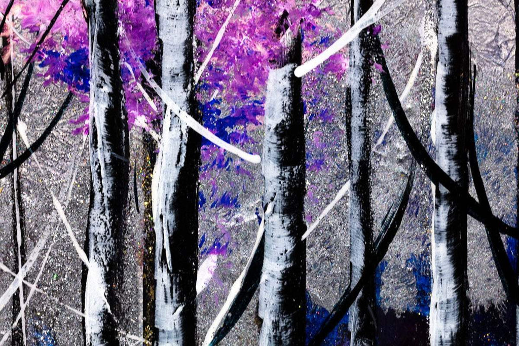 Shades of Purple - Original - SOLD by artist Rozanne Bell - Wyecliffe Galleries