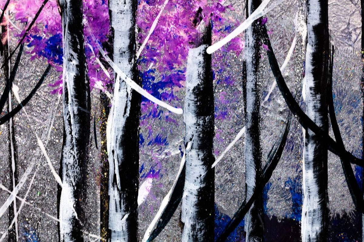 Shades of Purple - Original - SOLD by artist Rozanne Bell - Wyecliffe Galleries