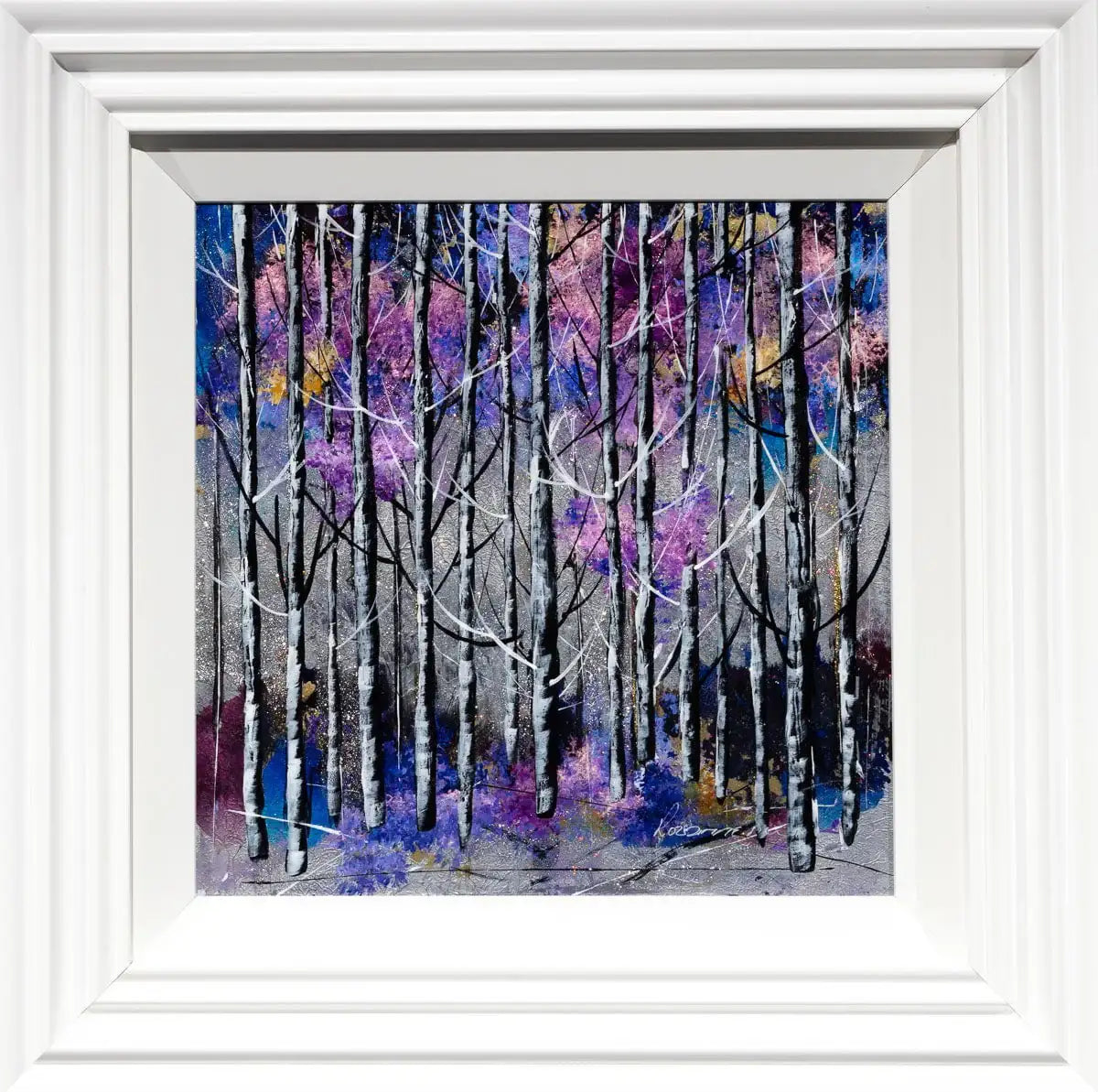 Shades of Purple - Original - SOLD by artist Rozanne Bell - Wyecliffe Galleries