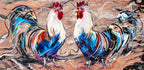 Shake Your Rainbow Feathers - Original by artist Rozanne Bell - Wyecliffe Galleries