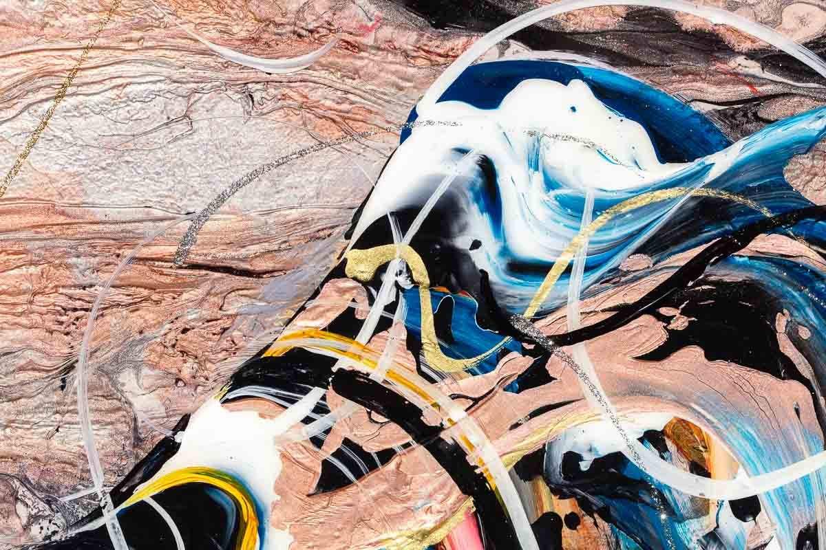 Shake Your Rainbow Feathers - Original by artist Rozanne Bell - Wyecliffe Galleries