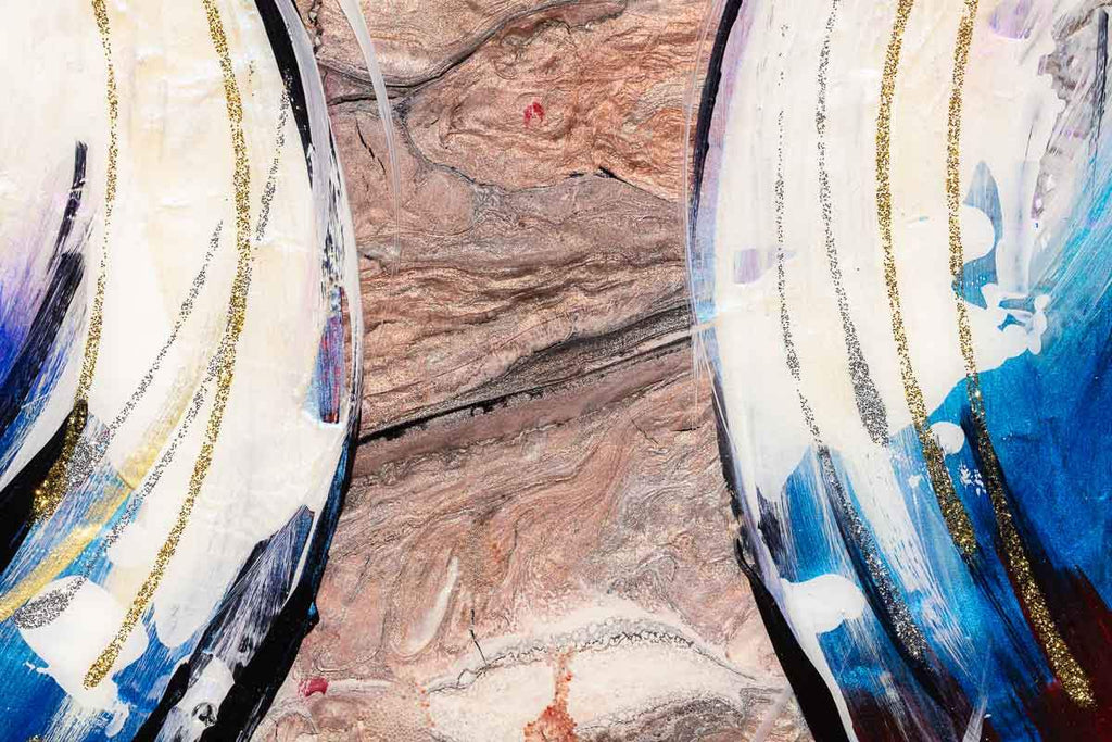 Shake Your Rainbow Feathers - Original by artist Rozanne Bell - Wyecliffe Galleries