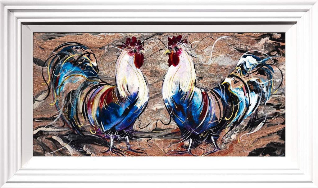 Shake Your Rainbow Feathers - Original by artist Rozanne Bell - Wyecliffe Galleries