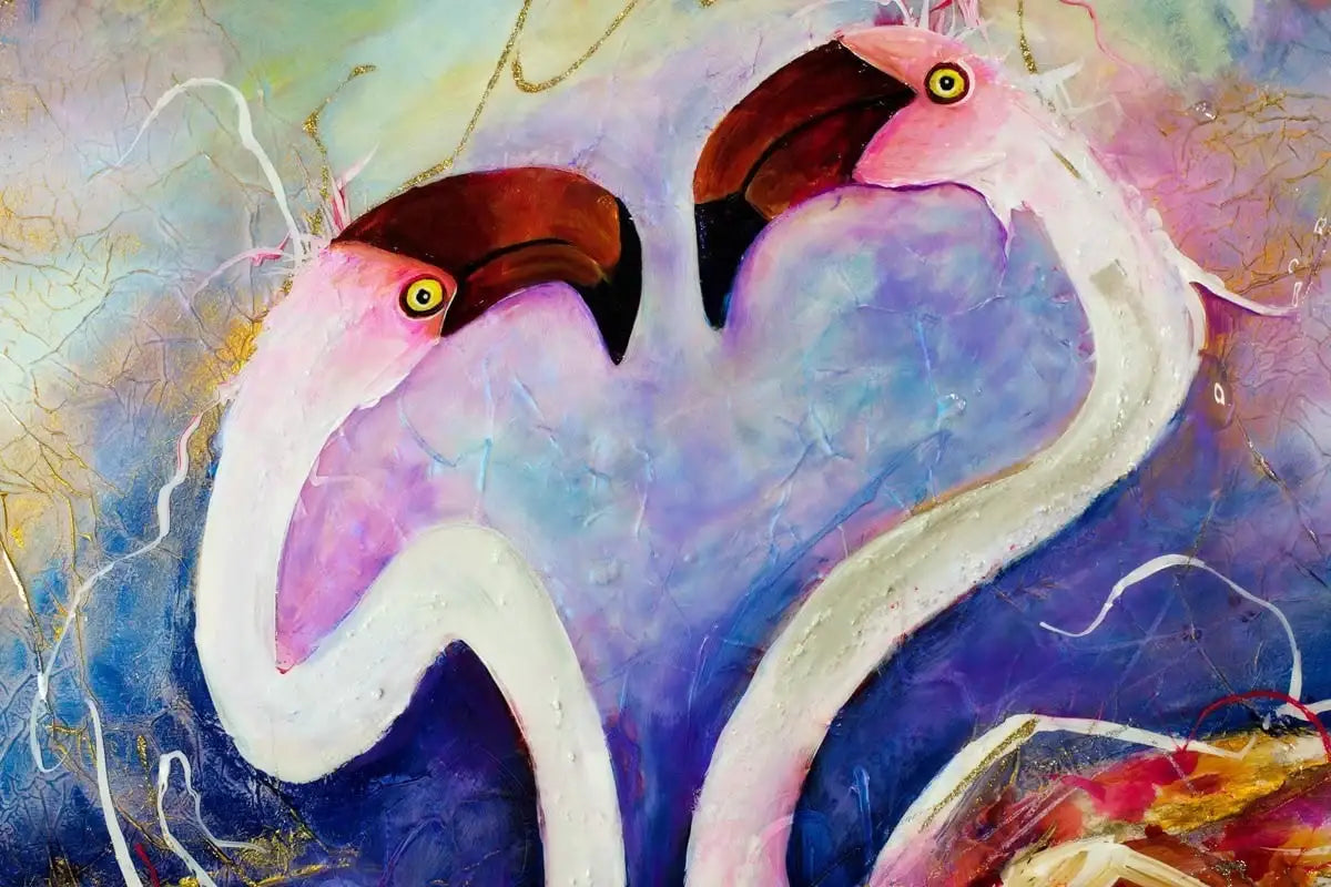 Shake Your Tail Feather - SOLD by artist Rozanne Bell - Wyecliffe Galleries