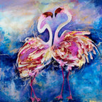 Shake Your Tail Feather - SOLD by artist Rozanne Bell - Wyecliffe Galleries