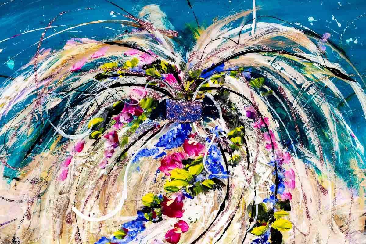 Shauna Sheep - Original - SOLD by artist Rozanne Bell - Wyecliffe Galleries