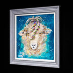 Shauna Sheep - Original - SOLD by artist Rozanne Bell - Wyecliffe Galleries