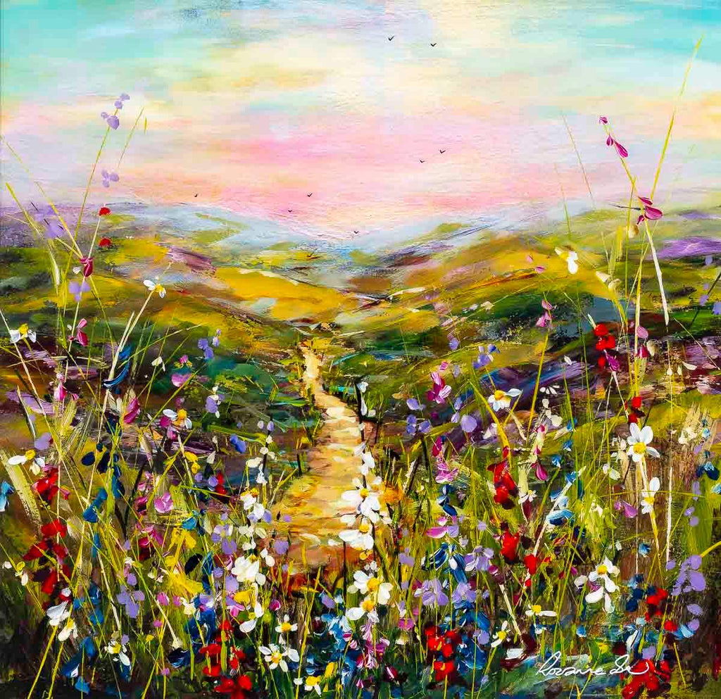 Shepherd's Delight - Original - SOLD by artist Rozanne Bell - Wyecliffe Galleries