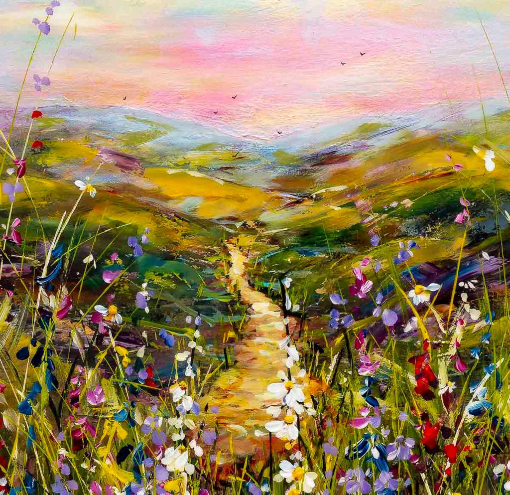 Shepherd's Delight - Original - SOLD by artist Rozanne Bell - Wyecliffe Galleries