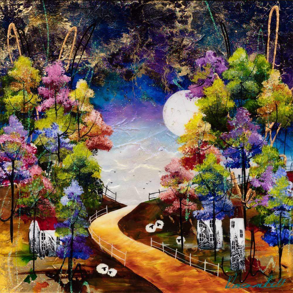 Silent Night - Original -SOLD by artist Rozanne Bell - Wyecliffe Galleries