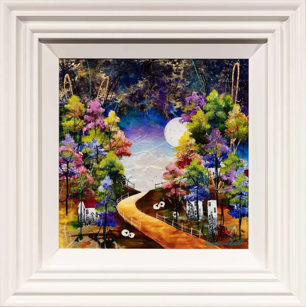 Silent Night - Original -SOLD by artist Rozanne Bell - Wyecliffe Galleries